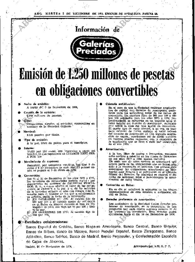 ABC SEVILLA 03-12-1974 página 52