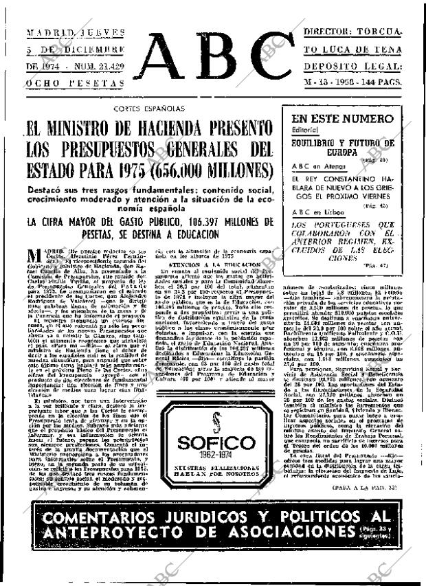 ABC MADRID 05-12-1974 página 29