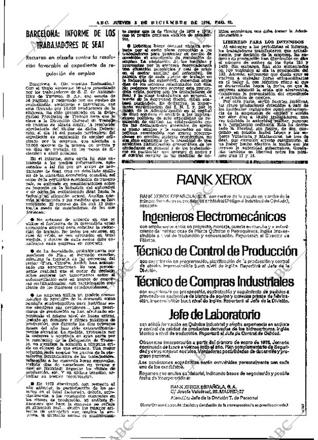 ABC MADRID 05-12-1974 página 61