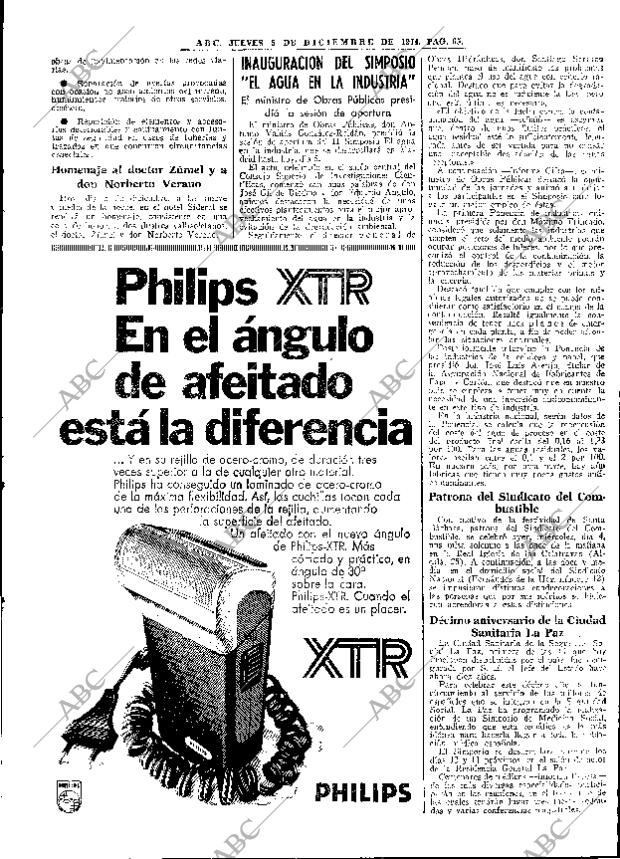 ABC MADRID 05-12-1974 página 65