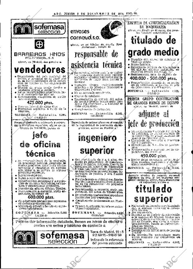 ABC MADRID 05-12-1974 página 68