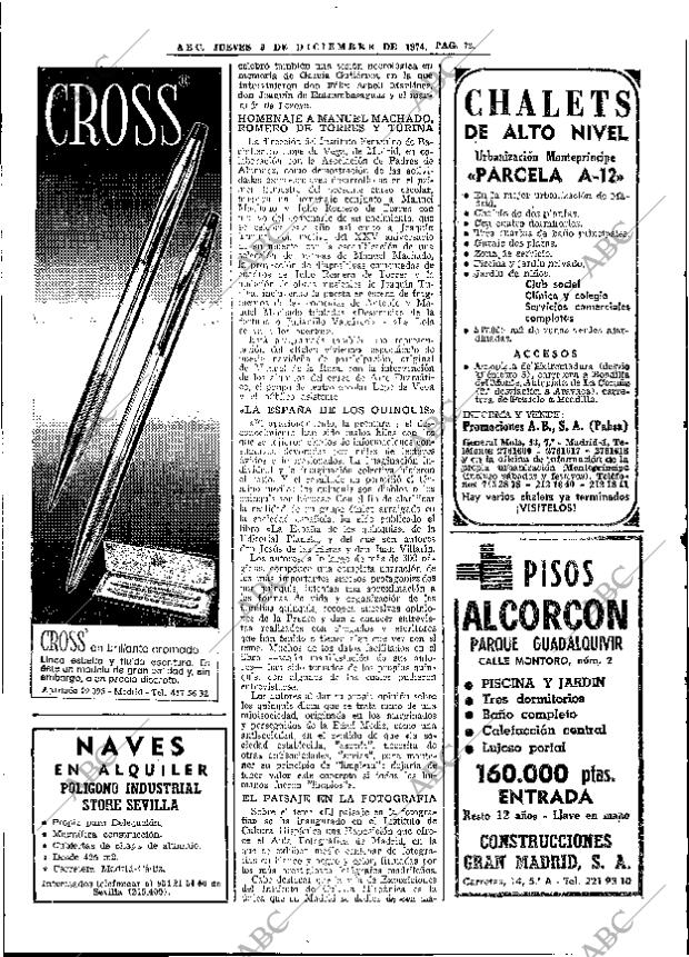 ABC MADRID 05-12-1974 página 72