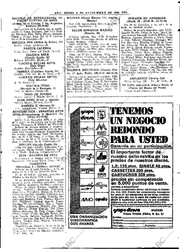 ABC MADRID 05-12-1974 página 75