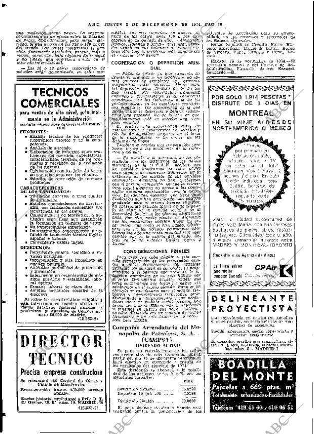 ABC MADRID 05-12-1974 página 80