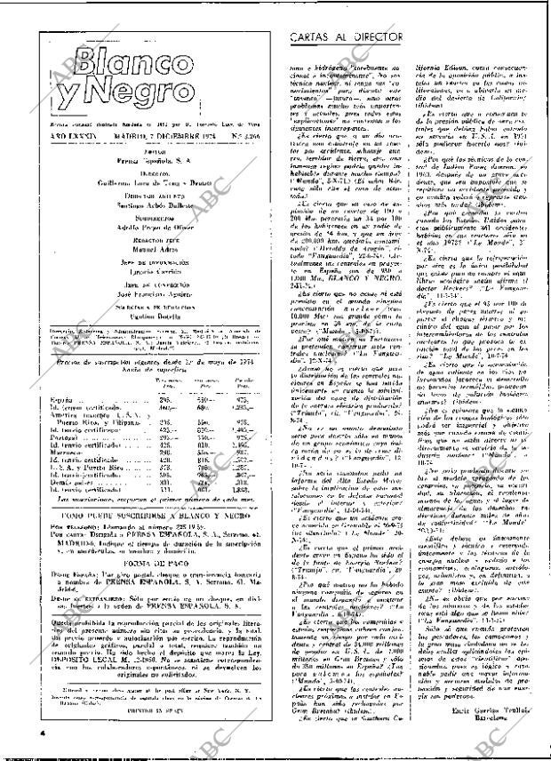 BLANCO Y NEGRO MADRID 07-12-1974 página 4