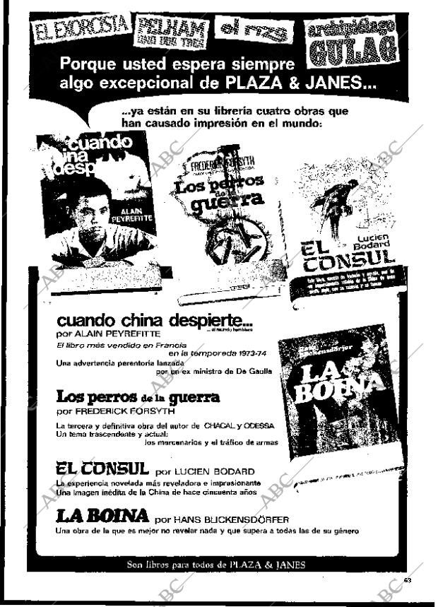 BLANCO Y NEGRO MADRID 07-12-1974 página 63