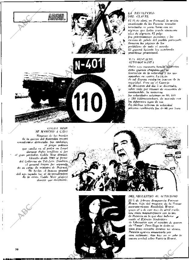 BLANCO Y NEGRO MADRID 07-12-1974 página 70