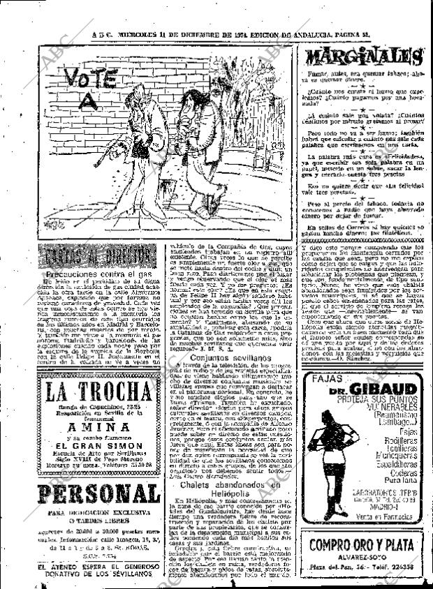 ABC SEVILLA 11-12-1974 página 51