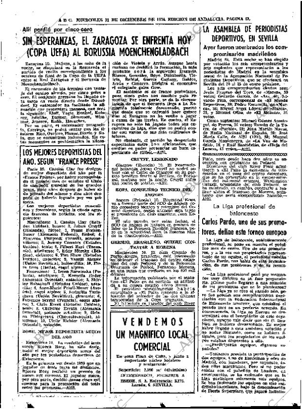 ABC SEVILLA 11-12-1974 página 63