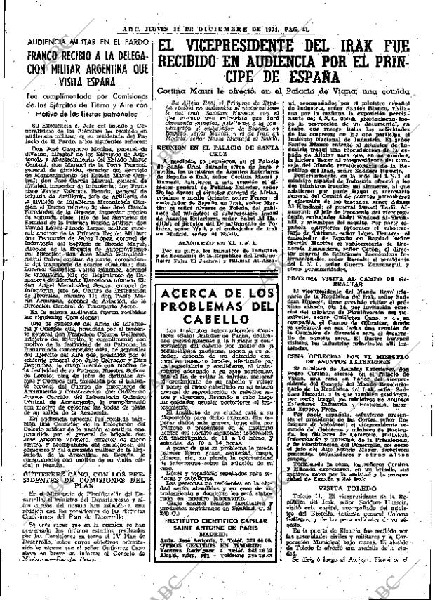 ABC MADRID 12-12-1974 página 41