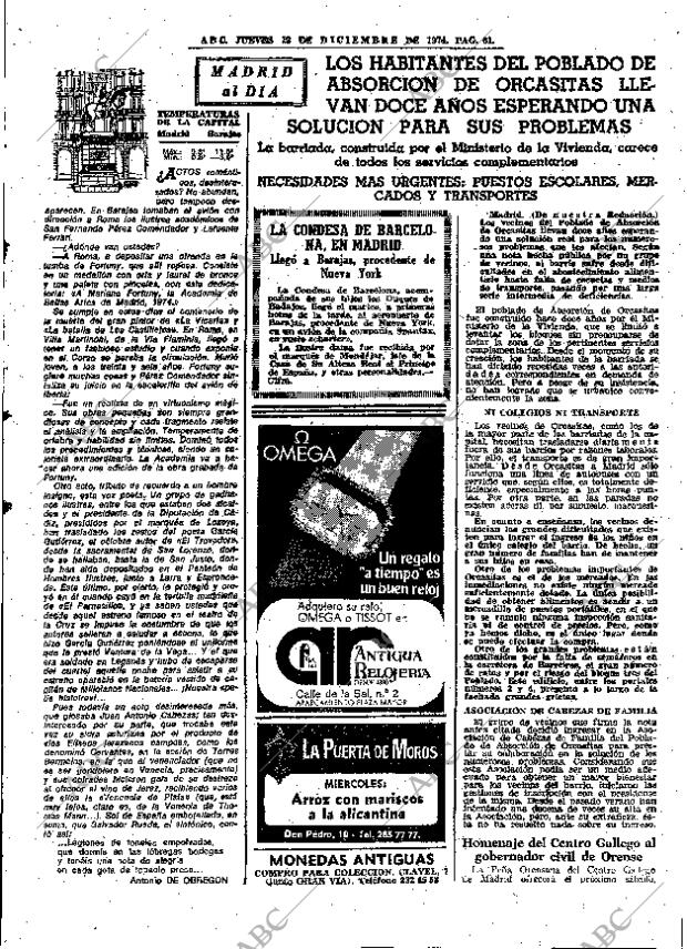 ABC MADRID 12-12-1974 página 61