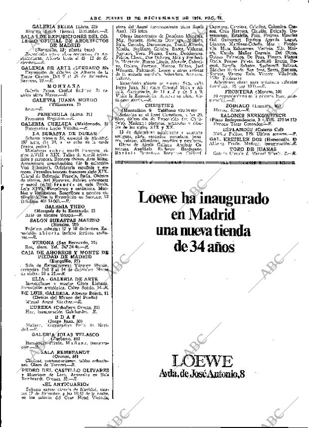 ABC MADRID 12-12-1974 página 71