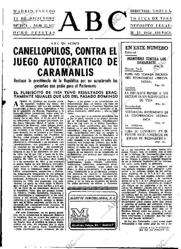 ABC MADRID 14-12-1974 página 29