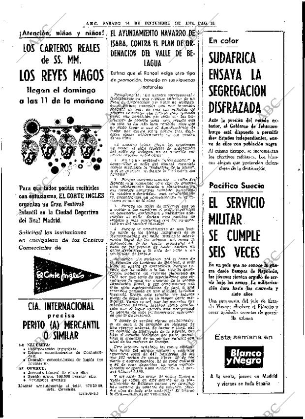 ABC MADRID 14-12-1974 página 48