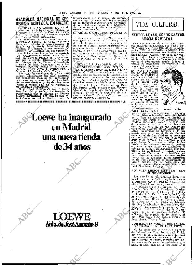 ABC MADRID 14-12-1974 página 57