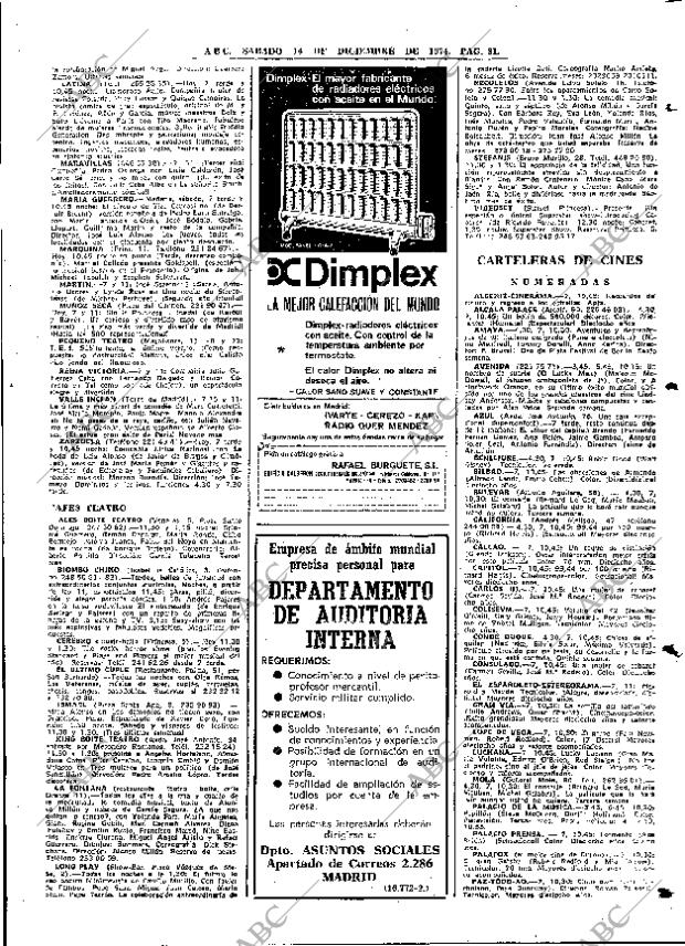 ABC MADRID 14-12-1974 página 81