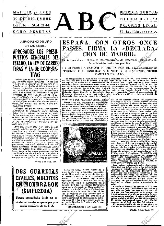 ABC MADRID 19-12-1974 página 29