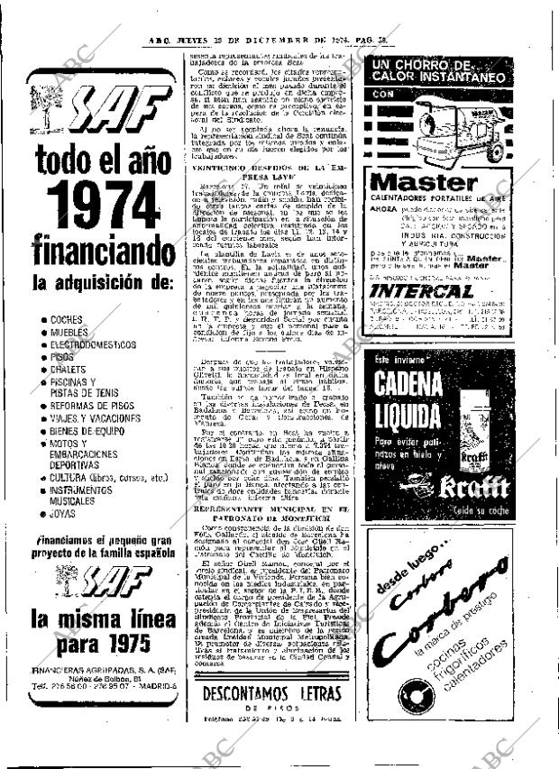 ABC MADRID 19-12-1974 página 56