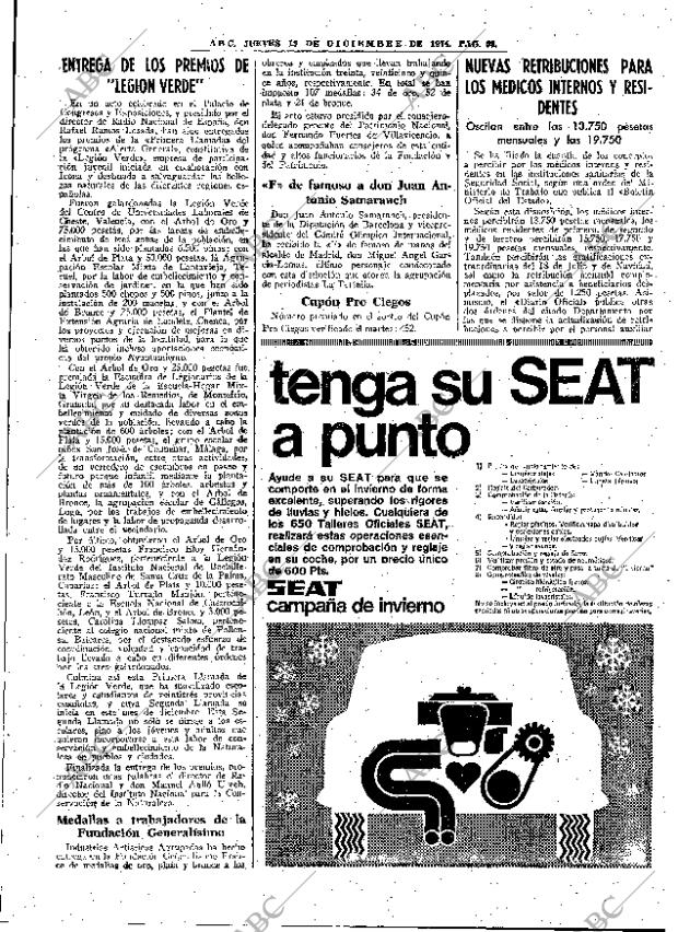 ABC MADRID 19-12-1974 página 59