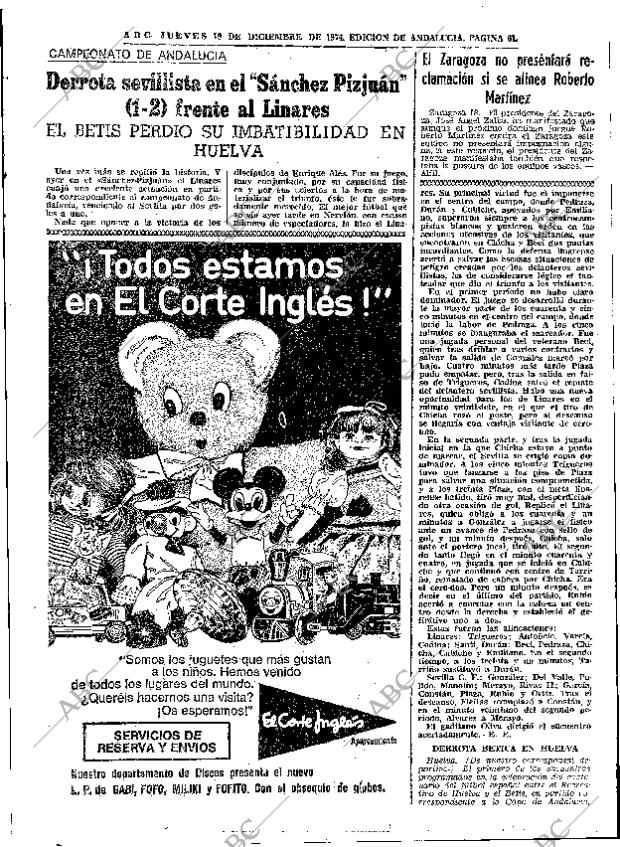 ABC SEVILLA 19-12-1974 página 61