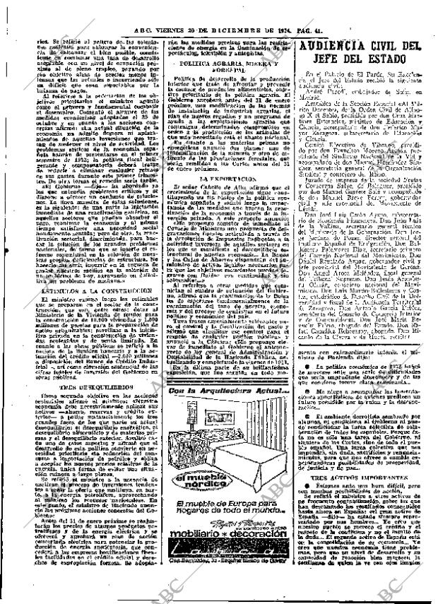 ABC MADRID 20-12-1974 página 41