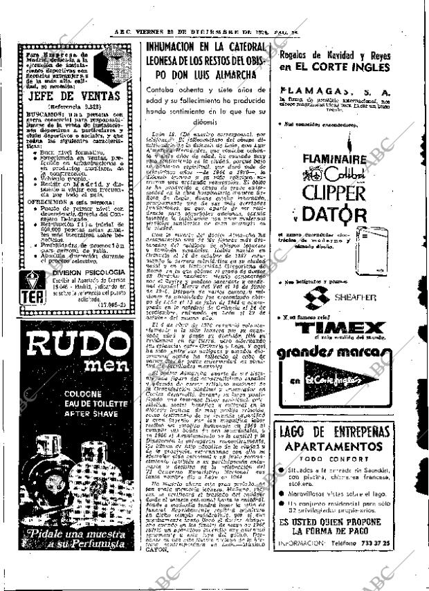 ABC MADRID 20-12-1974 página 54