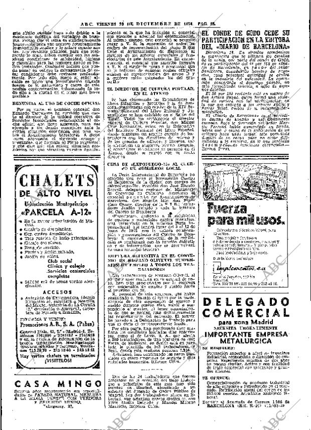 ABC MADRID 20-12-1974 página 58