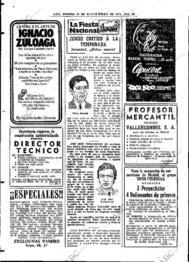 ABC MADRID 20-12-1974 página 86