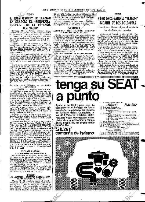 ABC MADRID 20-12-1974 página 89