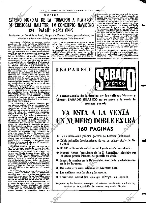 ABC MADRID 20-12-1974 página 93