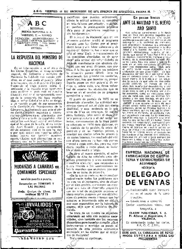 ABC SEVILLA 20-12-1974 página 32