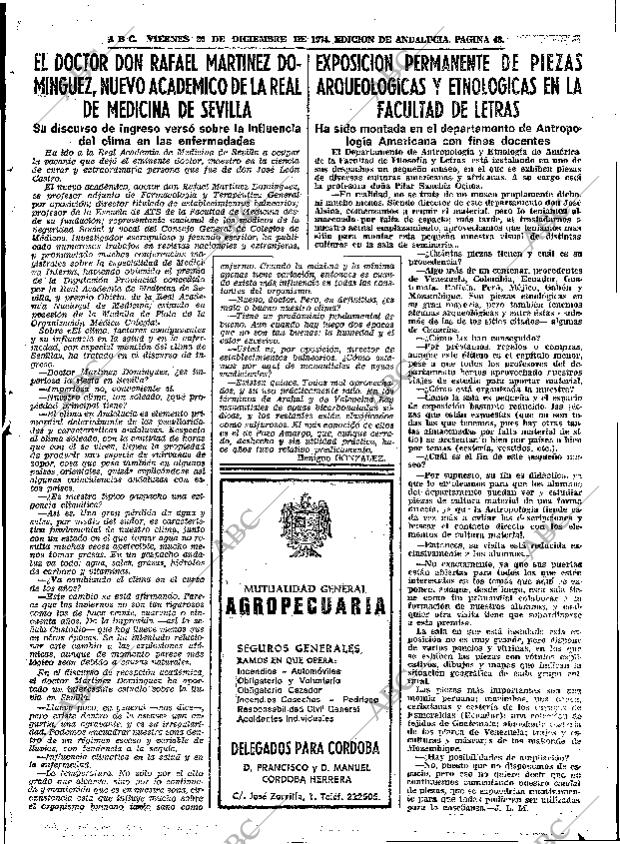 ABC SEVILLA 20-12-1974 página 43