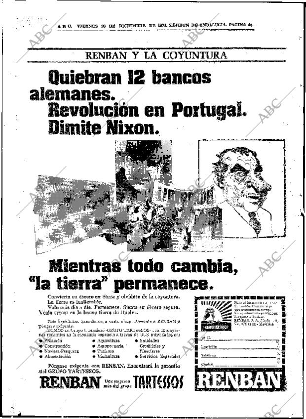 ABC SEVILLA 20-12-1974 página 44