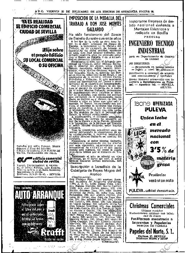 ABC SEVILLA 20-12-1974 página 50