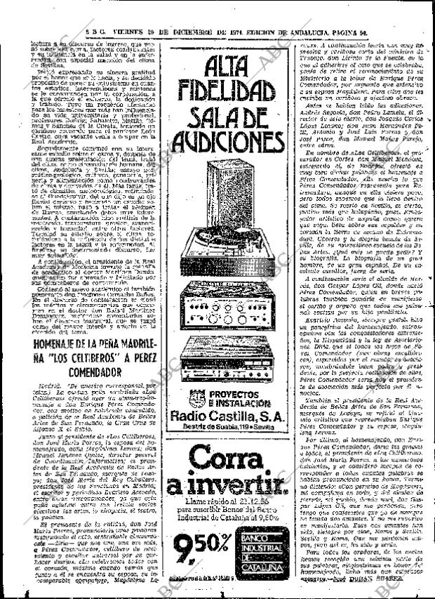 ABC SEVILLA 20-12-1974 página 54