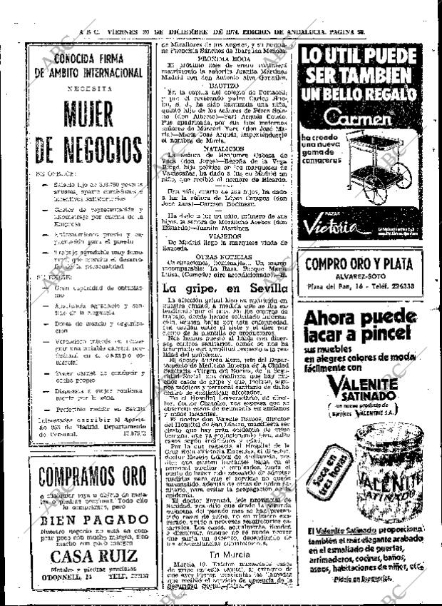 ABC SEVILLA 20-12-1974 página 56