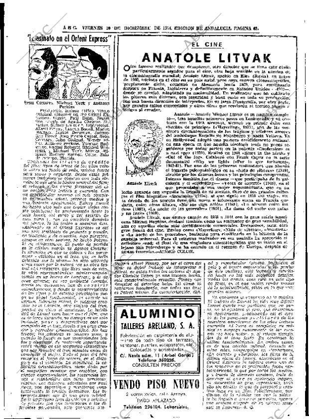 ABC SEVILLA 20-12-1974 página 65