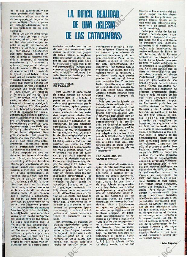 BLANCO Y NEGRO MADRID 21-12-1974 página 44