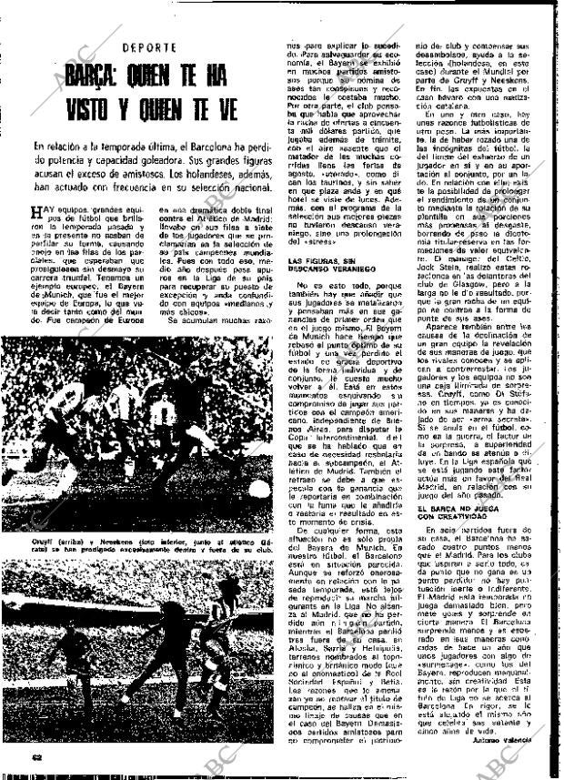 BLANCO Y NEGRO MADRID 21-12-1974 página 62