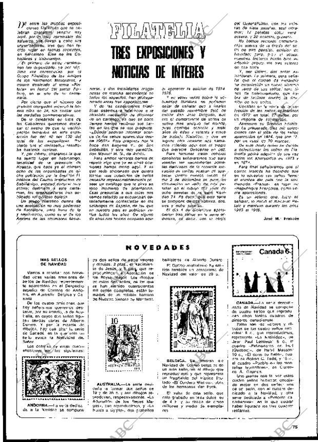 BLANCO Y NEGRO MADRID 21-12-1974 página 75