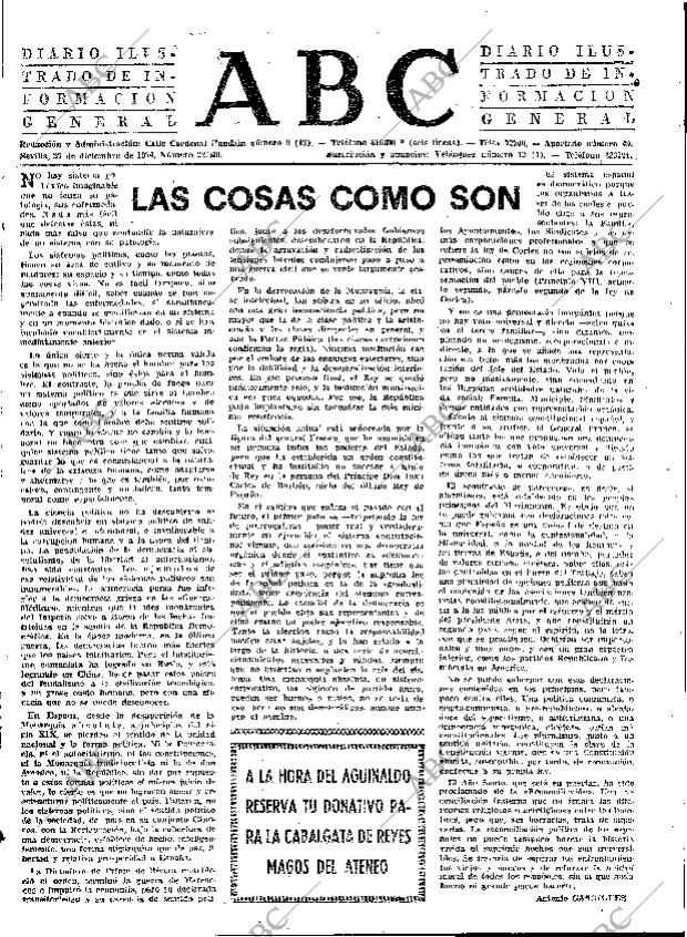 ABC SEVILLA 27-12-1974 página 3