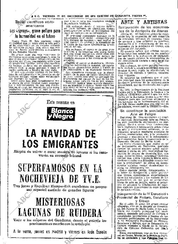 ABC SEVILLA 27-12-1974 página 87