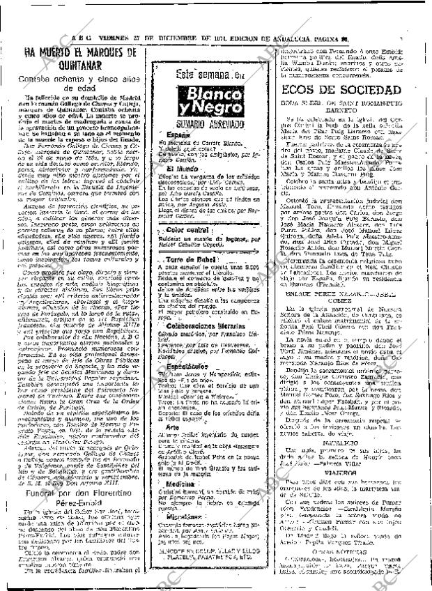 ABC SEVILLA 27-12-1974 página 90