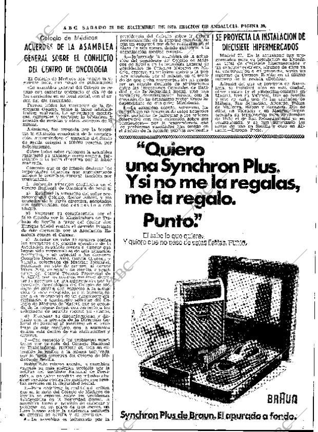 ABC SEVILLA 28-12-1974 página 57