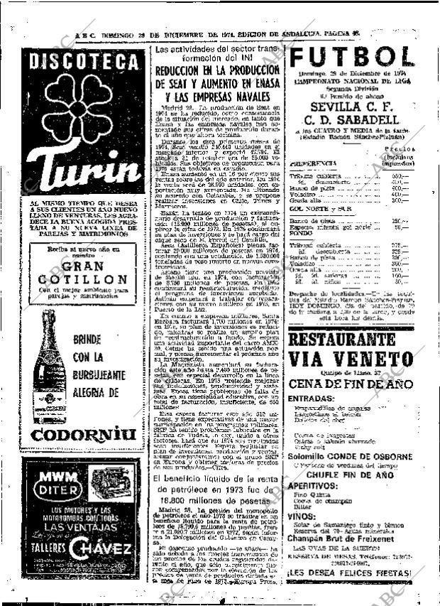 ABC SEVILLA 29-12-1974 página 44