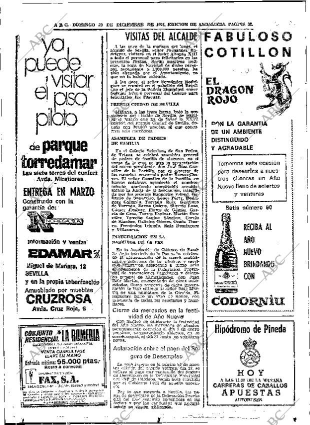 ABC SEVILLA 29-12-1974 página 50