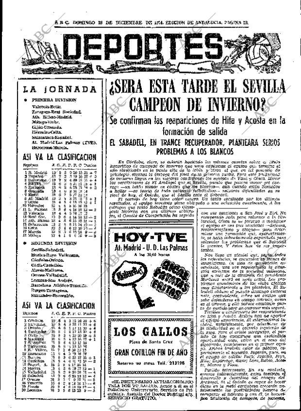 ABC SEVILLA 29-12-1974 página 57