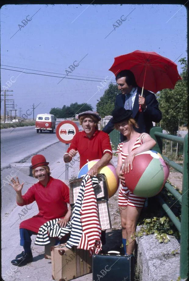 Una imagen de los payasos de la tele, Gaby, Fofó, Miliki y Fofito