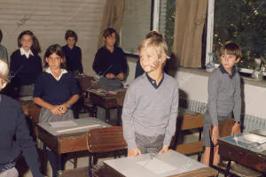 El Príncipe Felipe en el colegio "Los Rosales"