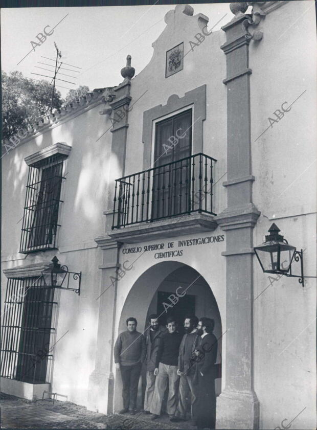 Grupo de Investigadores A las Puertas del palacio de Doñana